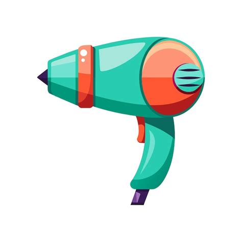 Premium Vector Hair Dryer Flat Vector Illustration On White Background