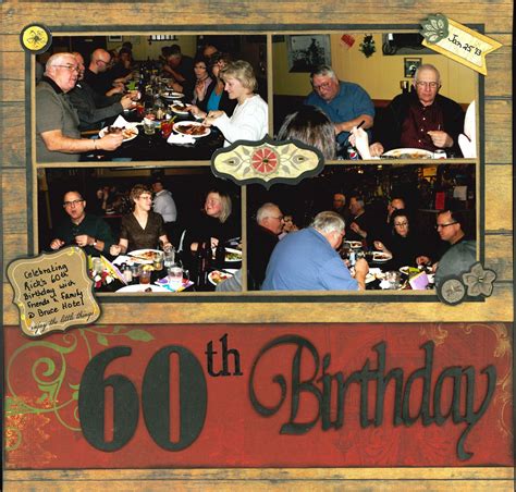 60th Birthday - Scrapbook.com | Birthday scrapbook pages, Birthday ...