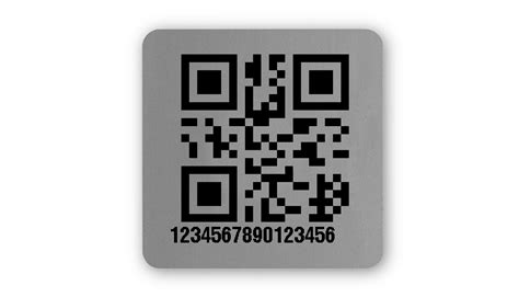 X Mm Etiketten Mit Qr Und Datamatrix Code Folie Silber