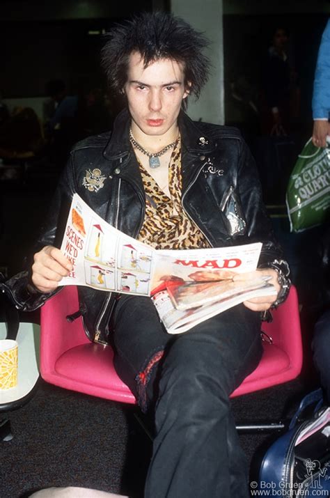 Sid Vicious Of The Sex Pistols Reading Mad Magazine At An Airport In