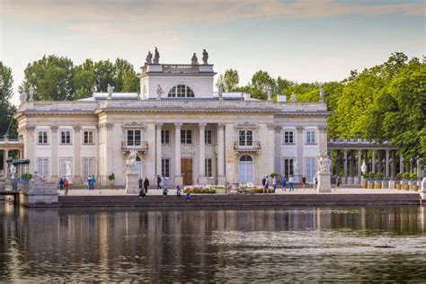 The Lazienki Palace in Lazienki Park, Warsaw. Lazienki Krolewskie Stock Image - Image of ...