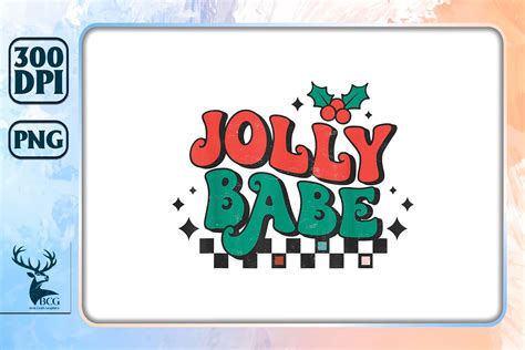 Jolly Babe Retro Christmas Graphic Graphic By Best Craft Graphics Creative Fabrica