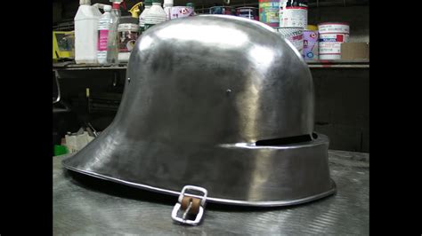 Fabrication Armure M Di Val Casque Salade Visi Re Fixe Fin Moyen Age