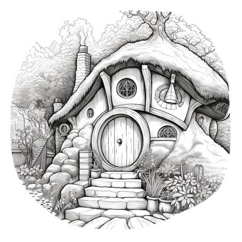 The Hobbit Hole Drawing