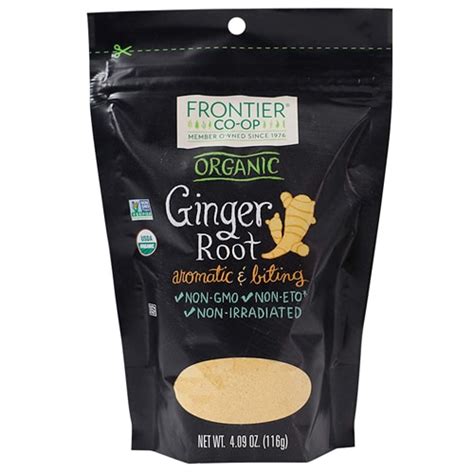 Frontier Co Op Organic Ground Ginger Root 409 Oz Vitacost