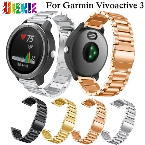 Correa Para Garmin Vivoactive 3 Pulsera De Acero Inoxidable De Liberaci