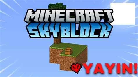 MİNECRAFT SUNUCUMDA EMEK SKYBLOCK AÇILDI YouTube