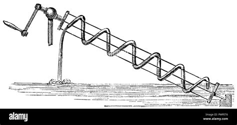 Archimedean screw with tube Stock Photo - Alamy