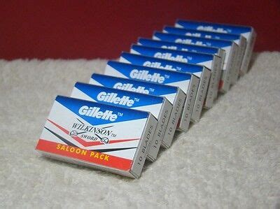 GILLETTE WILKINSON SWORD Double Edge Razor Blade 110 Blades 6 99