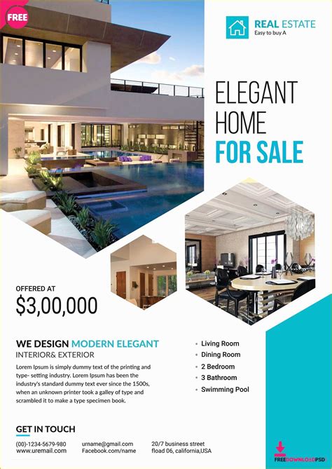 Free Real Estate Templates Of Free Real Estate Flyer Templates Download ...