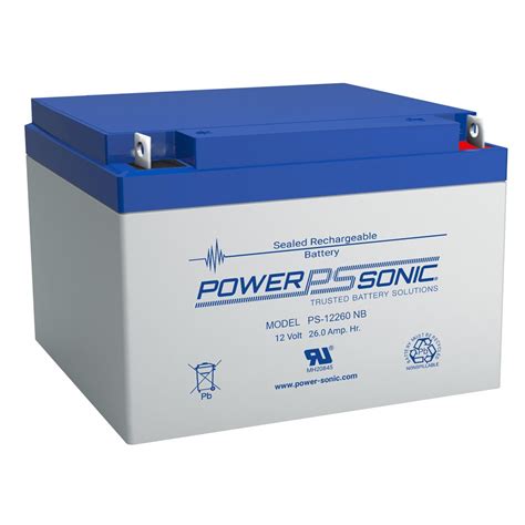 Power Sonic V Ah T Ps B Rechargeable Lead Acid Battery F