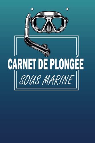 Carnet De Plong E Sous Marine Carnet Pour Noter Vos Sorties Sous