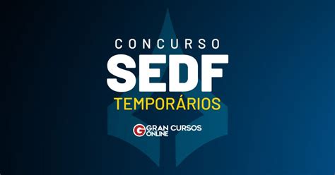 Concurso SEDF temporários resultado final homologado VEJA