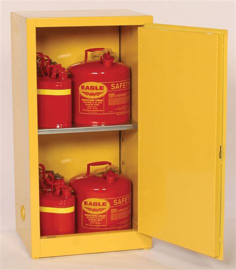 EAGLE 16 gal Flammable Cabinet, Manual Safety Cabinet Door Type, 44 ...