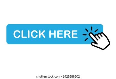 Click Here Button Hand Pointer Clicking Stock Vector Royalty Free