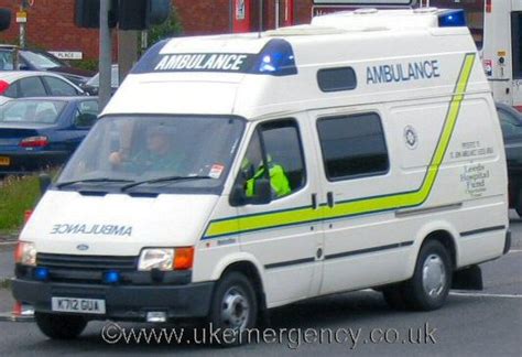 K712 GUA Is A Ford Transit Ambulance Operated By UK Emergency Vehicles