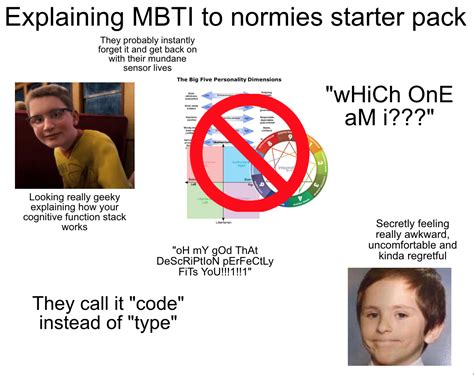 Explaining Mbti To Normies Starter Pack Rmbti