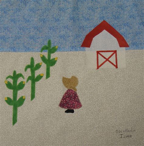 Nifty Fifty Quilters Of America Sunbonnet Sue State Quilt Block Swap