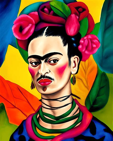 Foto Fresca De Frida Kahlo Creative Fabrica