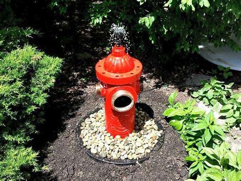 Fire Hydrant Garden Fountain | Fire department decor, Indoor water ...