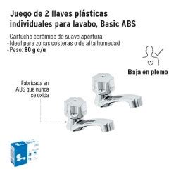 Compra en Linea Juego de 2 Llaves Plásticas Individuales para