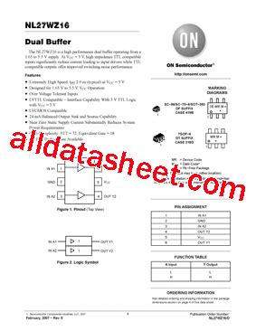 NL27WZ16DFT2 Datasheet PDF ON Semiconductor