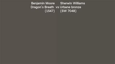 Benjamin Moore Dragons Breath 1547 Vs Sherwin Williams Urbane Bronze