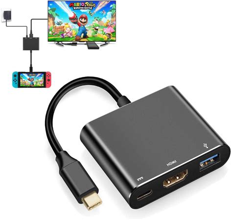 HDMI Adapter For Nintendo Switch USB C Charging Cable Switch Hdmi