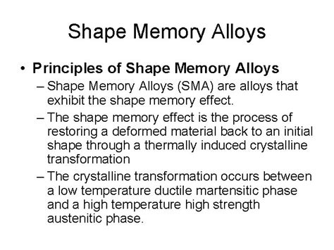 Applications of Shape Memory Alloys to MEMS MAE