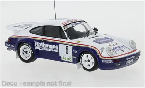 Miniature Porsche 930 1 43 IXO 911 SC RS No 6 Rally Ypern 1984 H