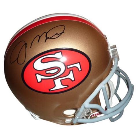 Signed Joe Montana Helmet Deluxe Full Size Replica