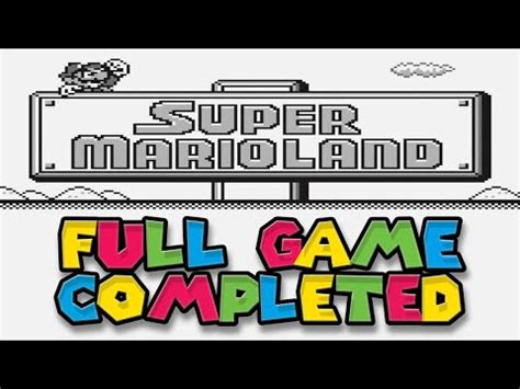 Super Mario Land Commentary Walkthrough Gameboy Nintendo