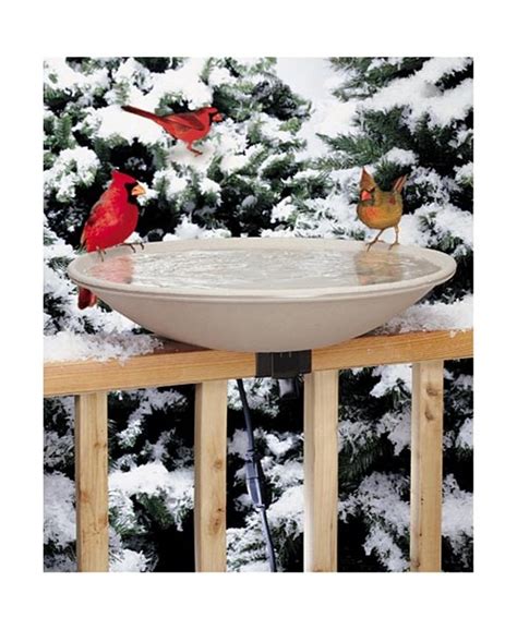 Allied Precision Heated Bird Bath Light Stone Color 20in D Macys