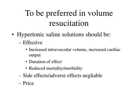 Ppt Treatment With Hypertonic Saline Solutions Powerpoint