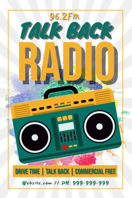 Radio Poster Template Postermywall