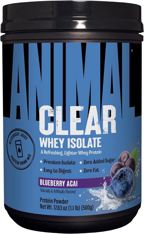 Clear Whey Isolate Protein Powder Easy To Digest And Mix 5g Bcaa Deliciously