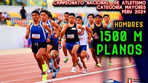 1500 m Planos Hombres Campeonato Nacional de Atletismo Categoría