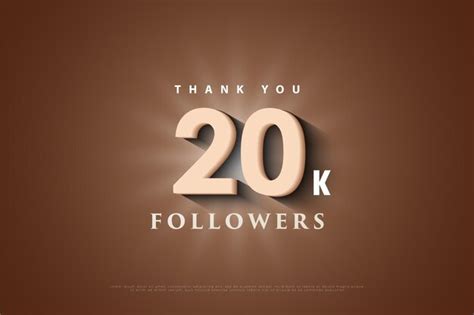 premium vector  followers poster  brown background