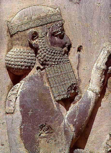 Darius The King In Behistun Persian Ruins Iran Darius Ruled The