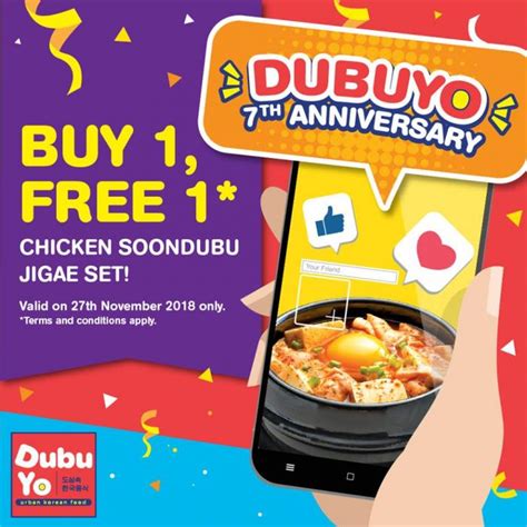 Dubuyo Buy 1 Free 1 Chicken Soondubu Jigae Set 27 November 2018