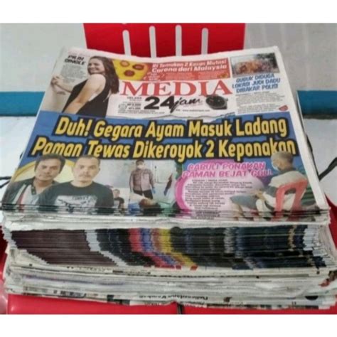 Jual Koran Bekas Per 100 Gram Koran Random Campur Pembungkus Shopee