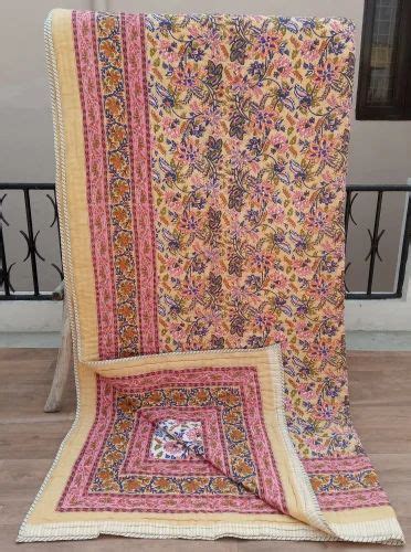 Lucky Handicraft Cotton Hand Block Printed Jaipuri Quilts Size