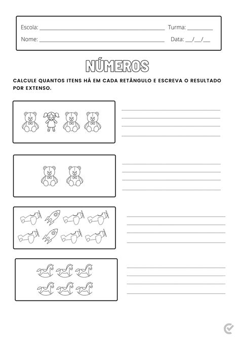 Leitura E Escrita Dos Números 1 Ano