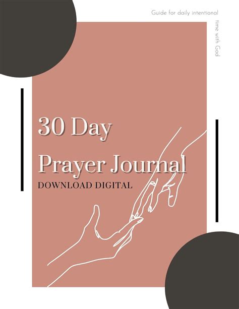 30 Day Prayer Journal Digital Download Etsy