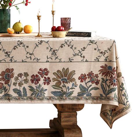 Patdrea Tablecloth French Country Soft Breathable Floral