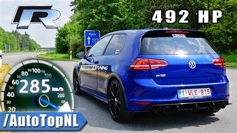 492HP VW GOLF R MK7 0 100 100 200 Acceleration SOUND By AutoTopNL