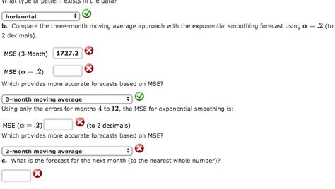 Question B Compare The Three Month Moving Average Chegg