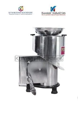 Semi Automatic Stainless Steel Potato Slicers 1 Hp 100 Kg Hour At Rs