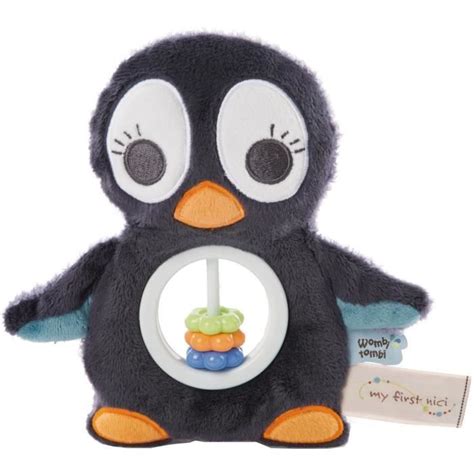 Nici Jouet Musical Watschili Penguin 18 Cm Peluche Noir Cdiscount