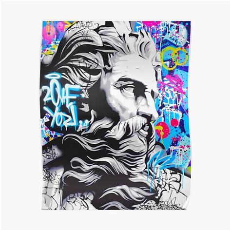 "ZEUS ART PAINTING" Poster for Sale by GrungeandGothic | Redbubble